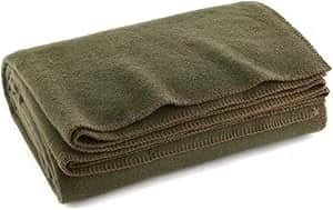 US Military Wool Blanket Olive
